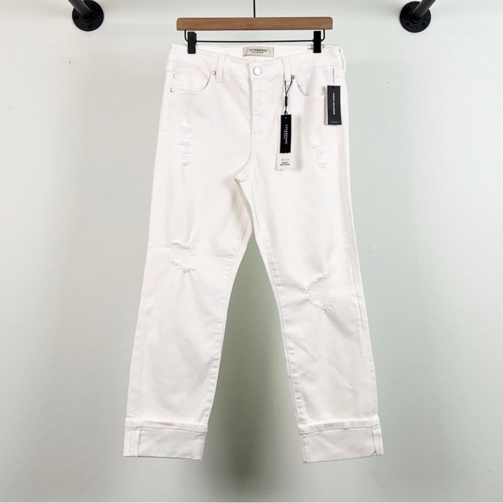 Liverpool Women's Crisp White Ankle Jeans